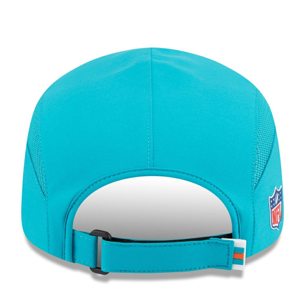 Miami Dolphins New Era 2025 Sideline Runner Adjustable Hat - Aqua discount
