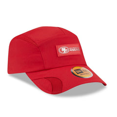 San Francisco 49ers New Era 2025 Sideline Runner Adjustable Hat - Scarlet on sale