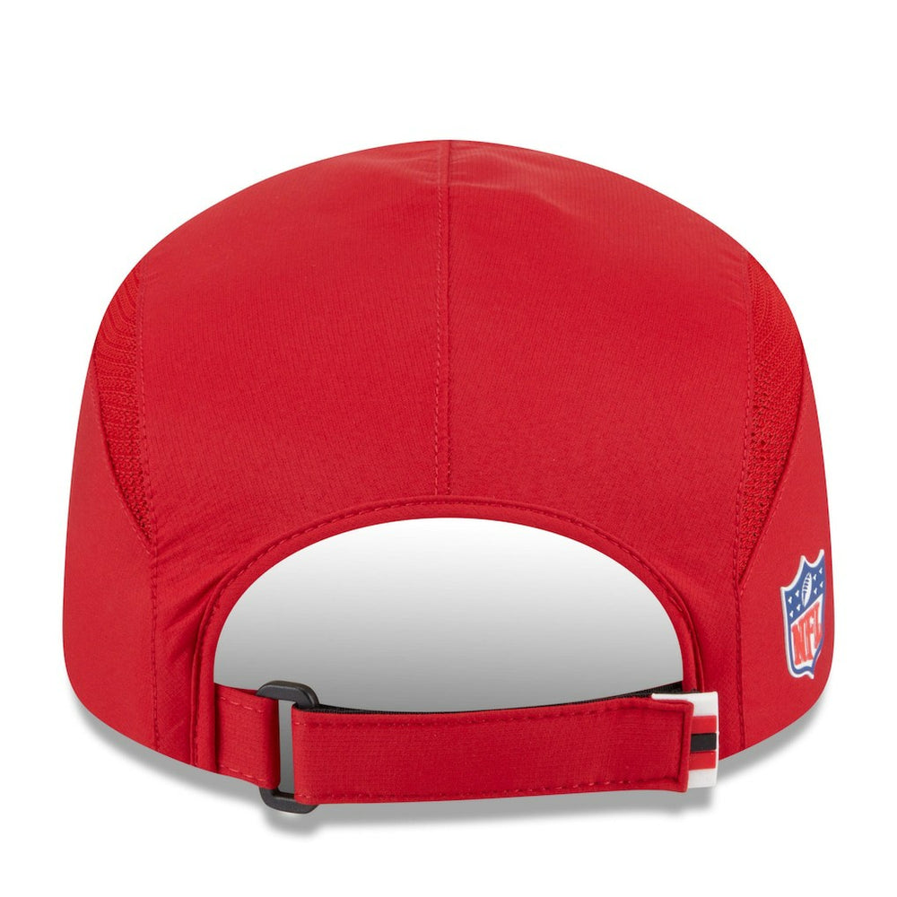 San Francisco 49ers New Era 2025 Sideline Runner Adjustable Hat - Scarlet on sale