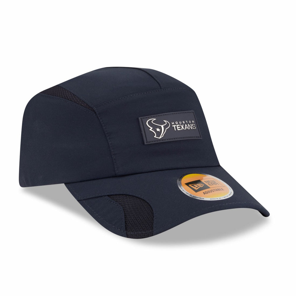 Houston Texans New Era 2025 Sideline Runner Adjustable Hat - Navy outlet