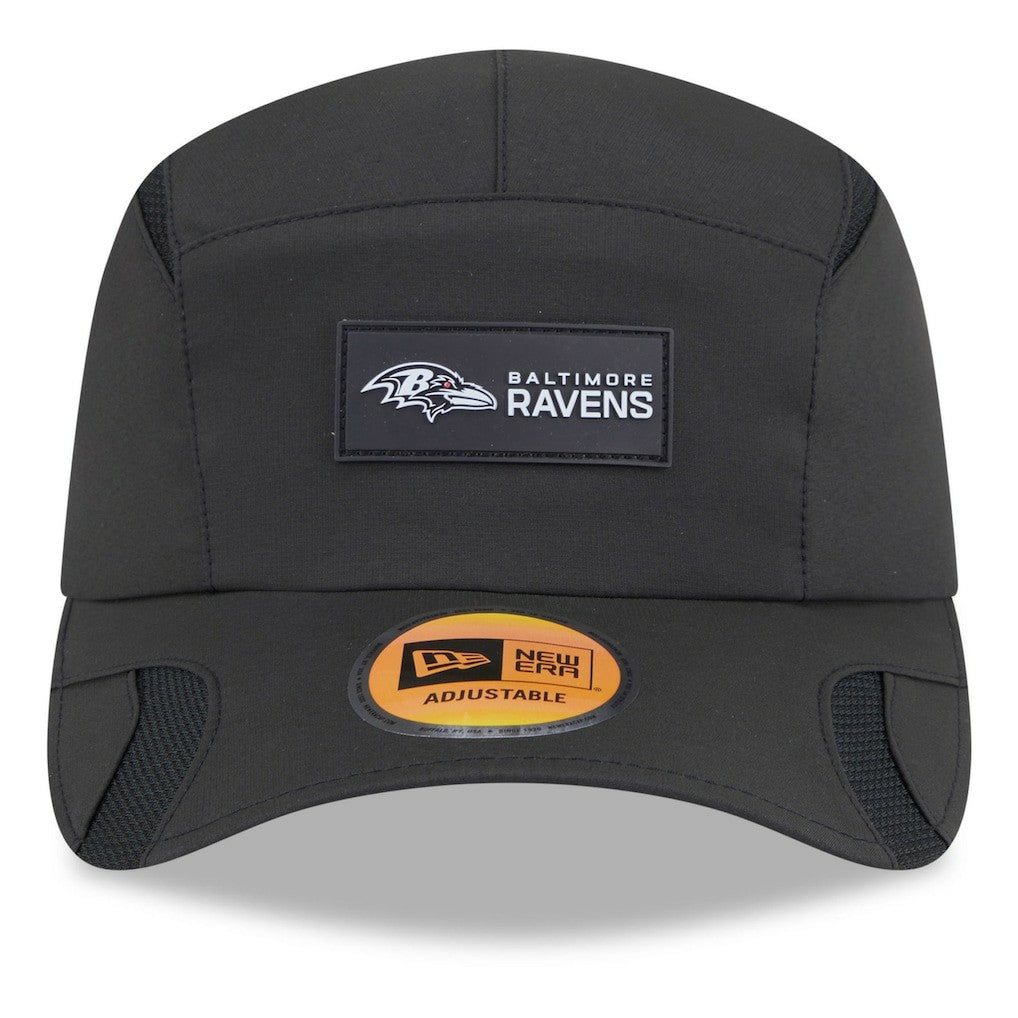 Baltimore Ravens New Era 2025 Sideline Runner Adjustable Hat - Black on sale