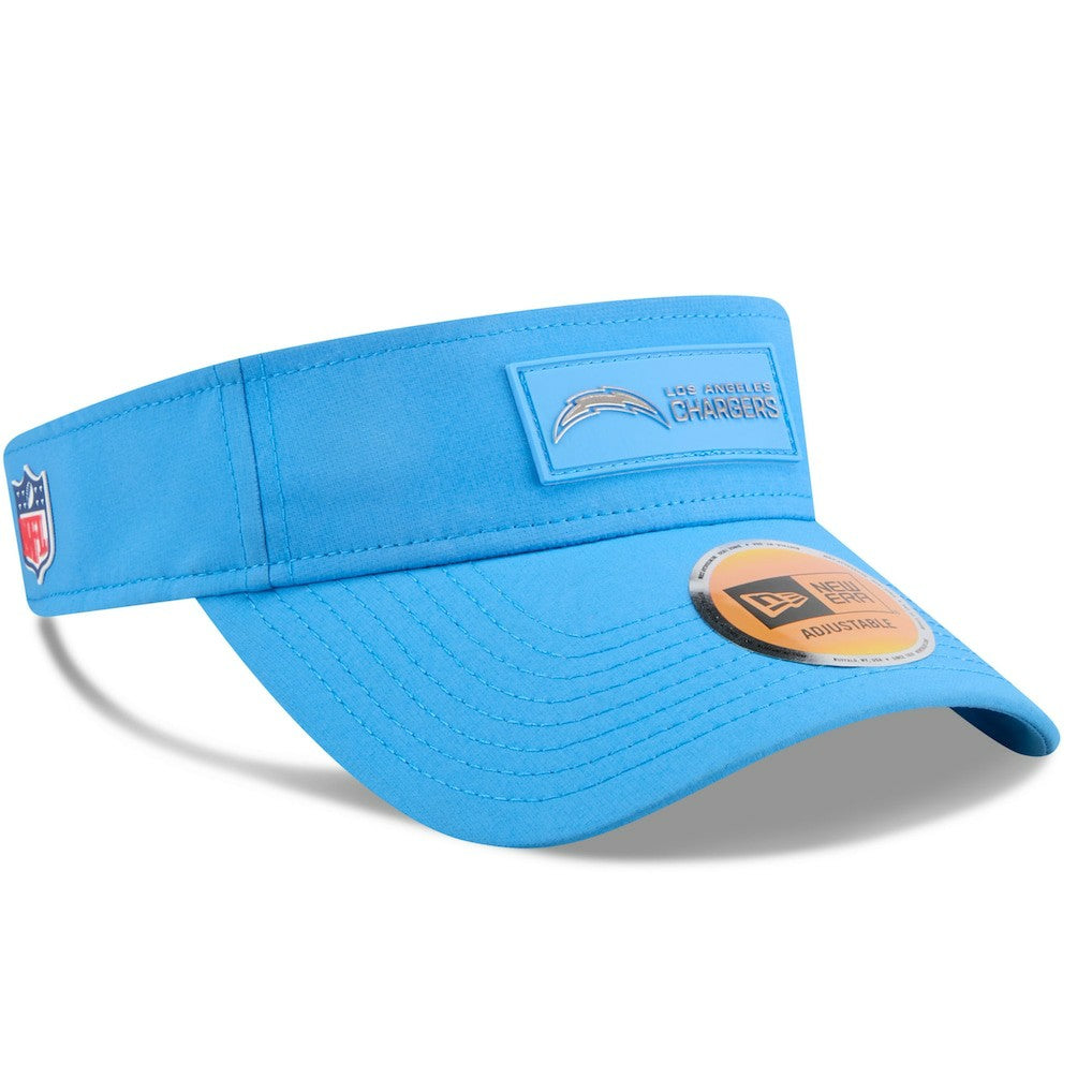 Los Angeles Chargers New Era 2025 Sideline Visor - Powder Blue cheap
