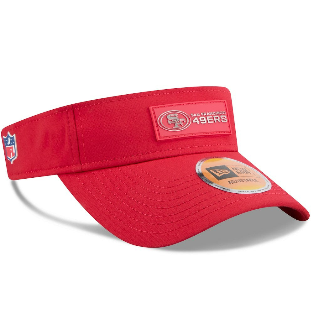 San Francisco 49ers New Era 2025 Sideline Visor - Scarlet cheap