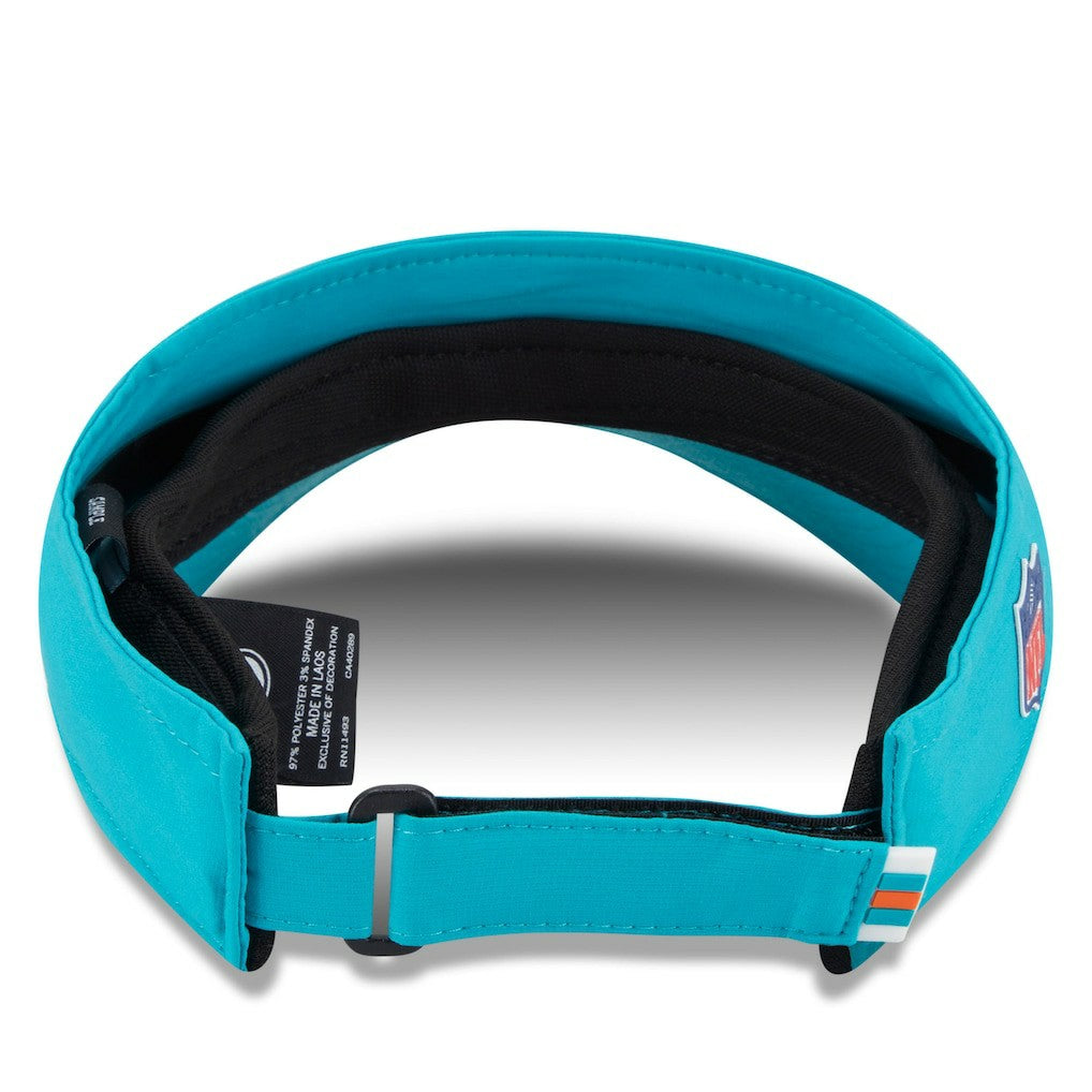 Miami Dolphins New Era 2025 Sideline Visor - Aqua for sale