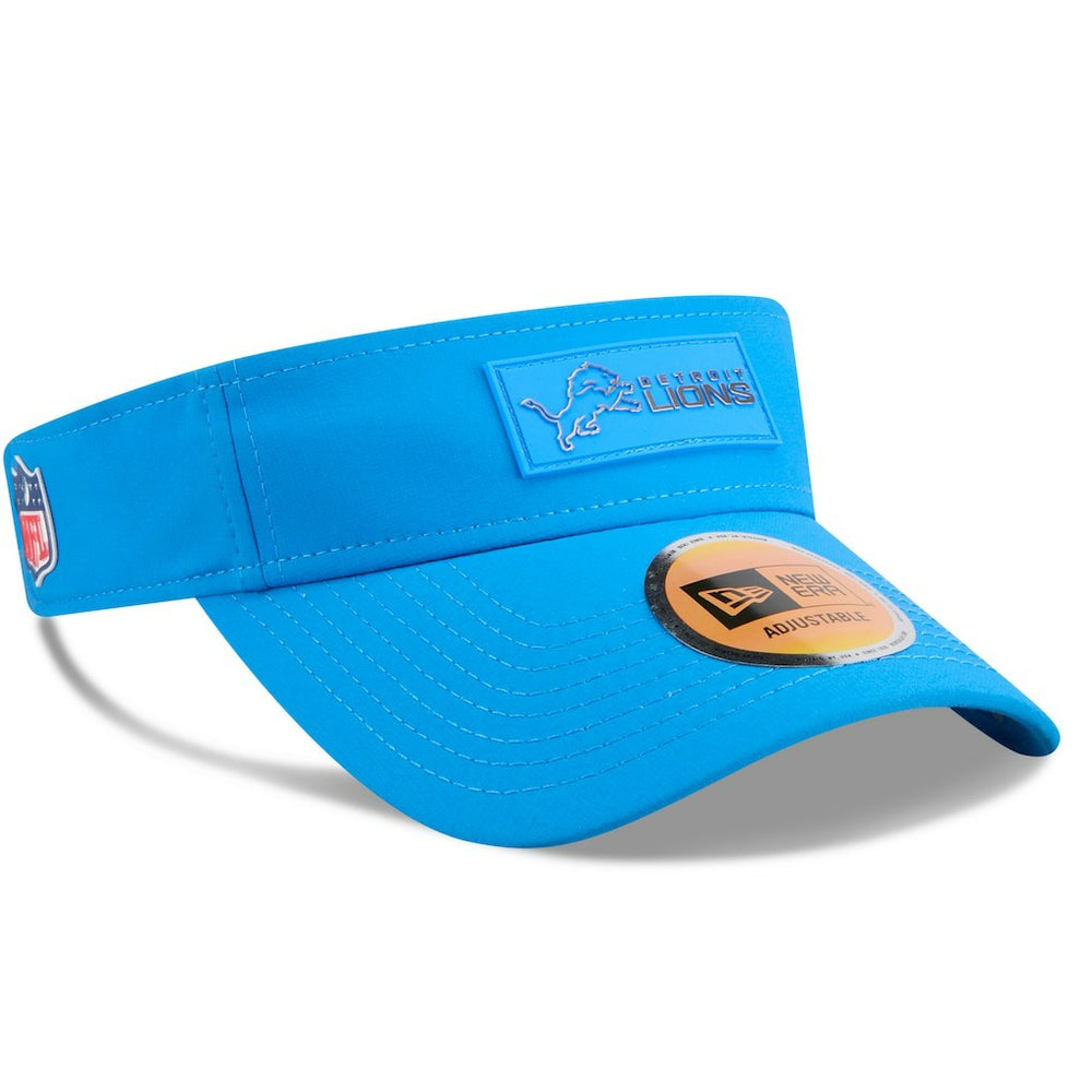 Detroit Lions New Era 2025 Sideline Visor - Blue discount