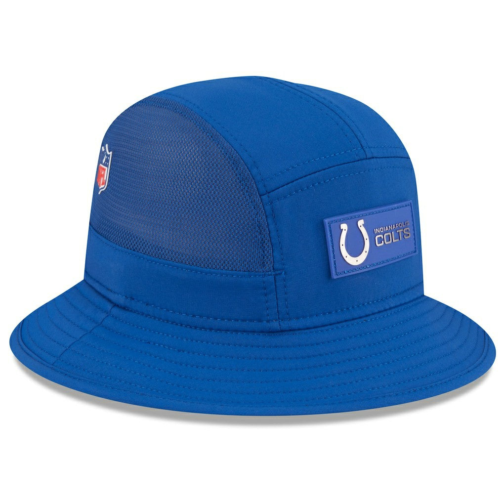 Indianapolis Colts New Era 2025 Sideline Bucket Hat - Royal outlet