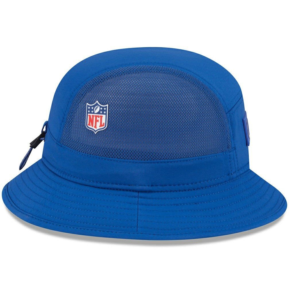 Indianapolis Colts New Era 2025 Sideline Bucket Hat - Royal outlet