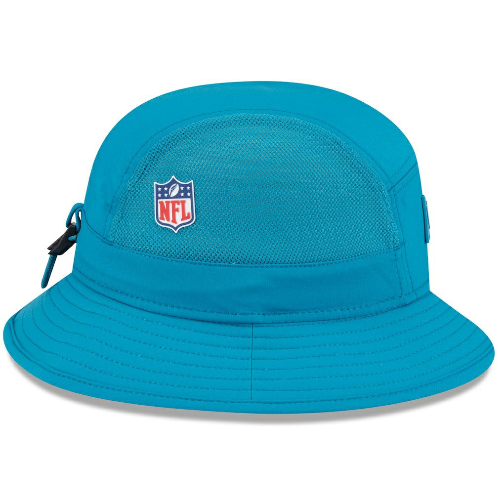Jacksonville Jaguars New Era 2025 Sideline Bucket Hat - Teal outlet