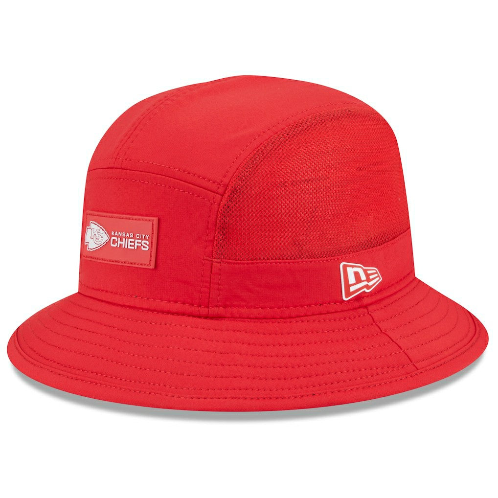 Kansas City Chiefs New Era 2025 Sideline Bucket Hat - Red discount