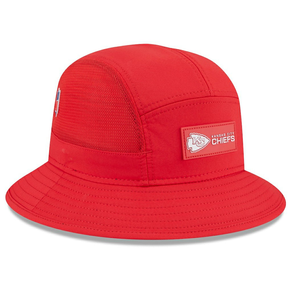 Kansas City Chiefs New Era 2025 Sideline Bucket Hat - Red discount