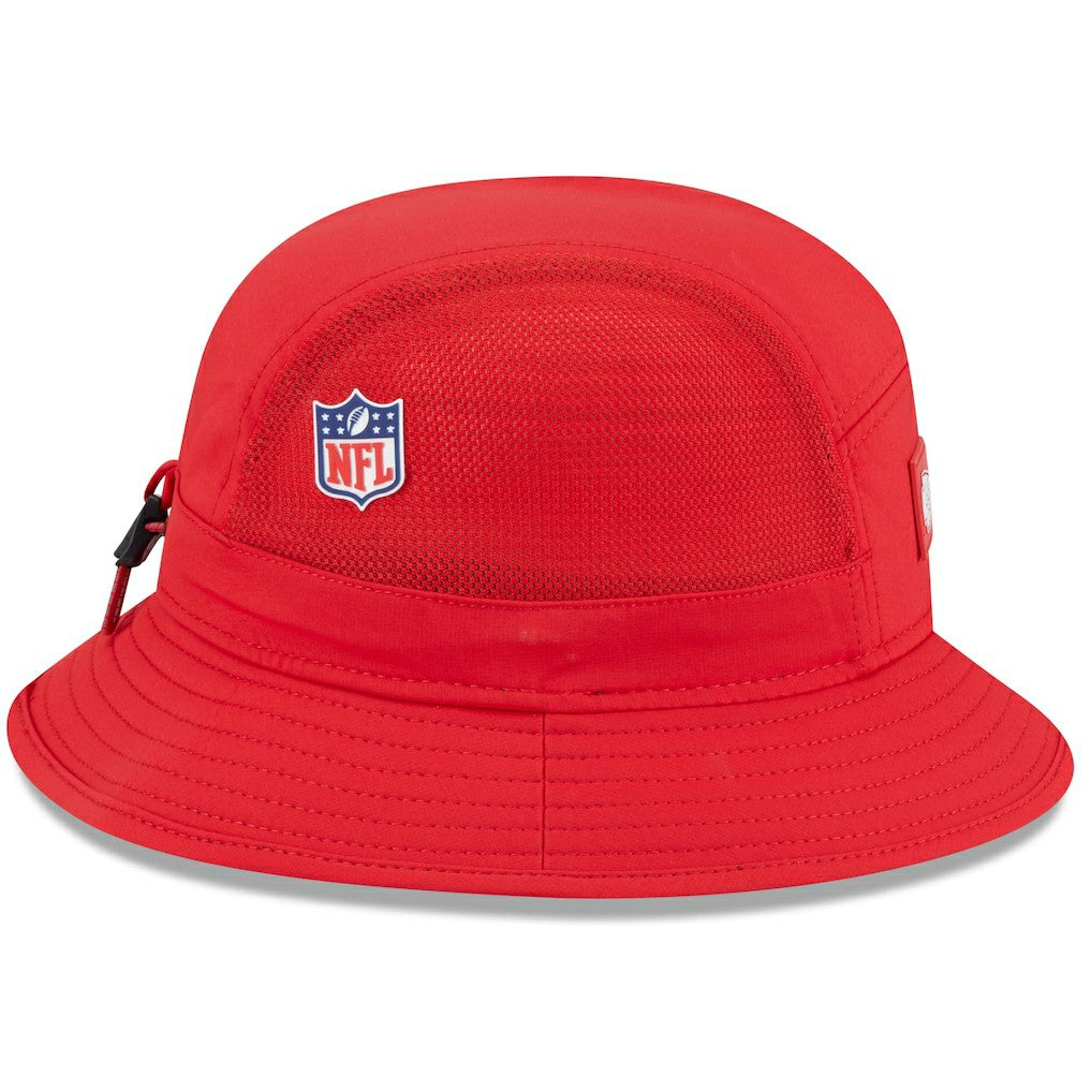 Kansas City Chiefs New Era 2025 Sideline Bucket Hat - Red discount