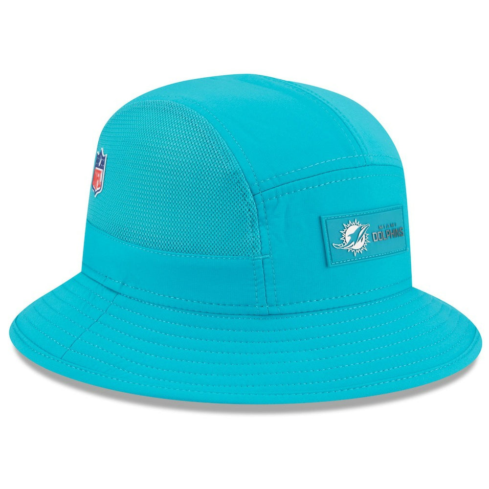 Miami Dolphins New Era 2025 Sideline Bucket Hat - Aqua online