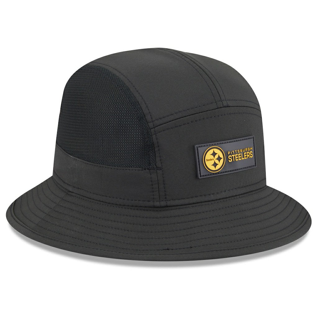 Pittsburgh Steelers New Era 2025 Sideline Bucket Hat - Black on sale
