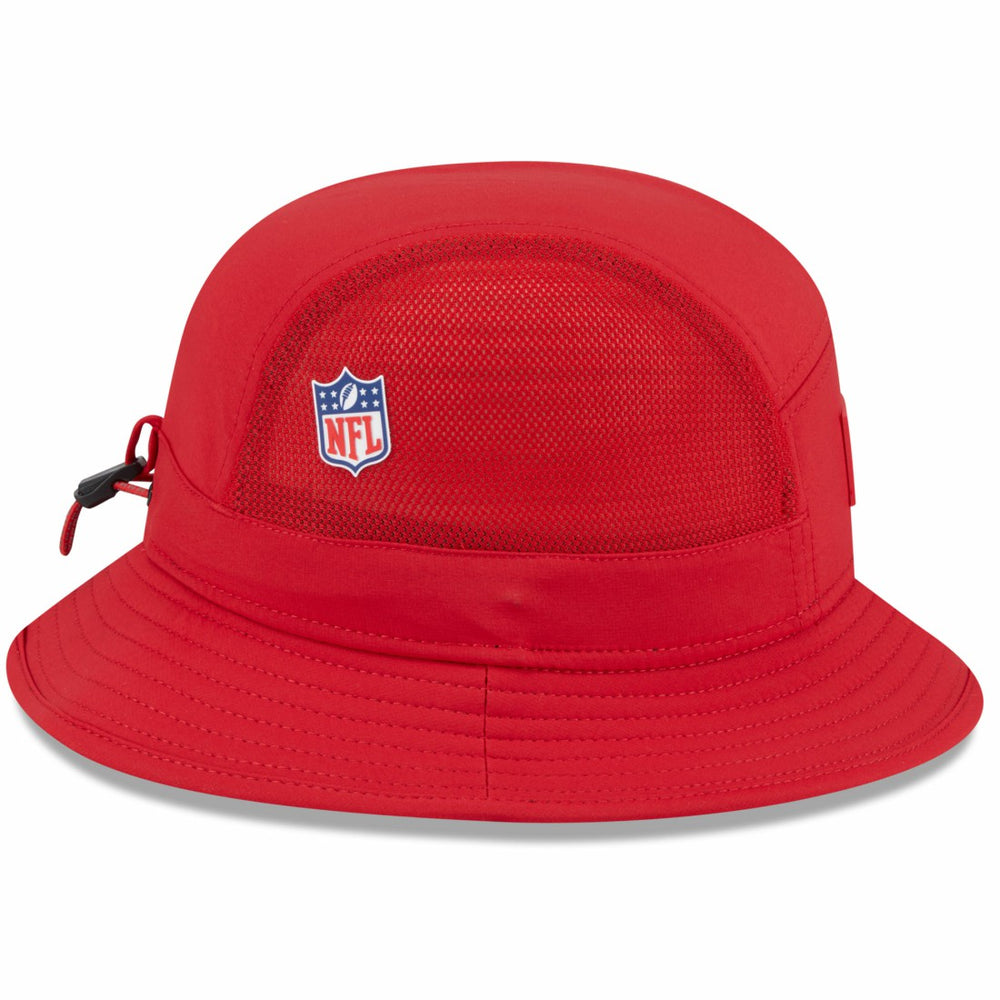 Tampa Bay Buccaneers New Era 2025 Sideline Bucket Hat - Red outlet