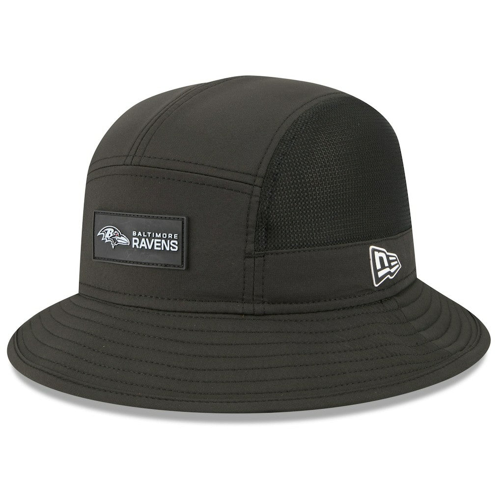 Baltimore Ravens New Era 2025 Sideline Bucket Hat - Black sale