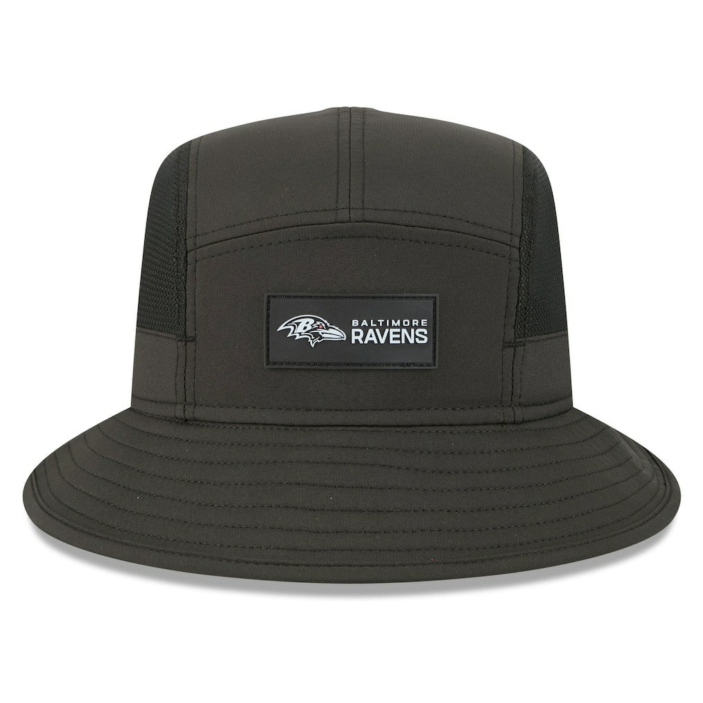 Baltimore Ravens New Era 2025 Sideline Bucket Hat - Black sale