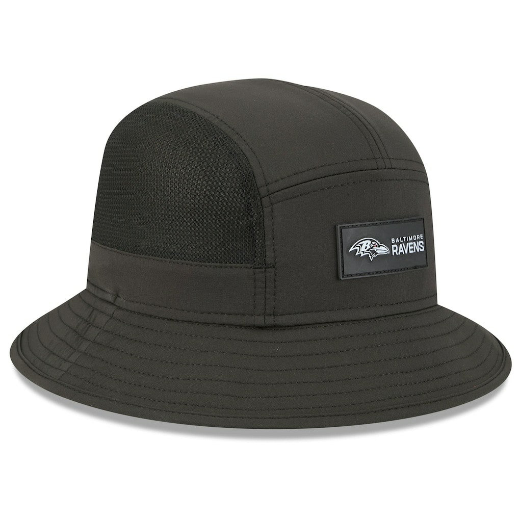Baltimore Ravens New Era 2025 Sideline Bucket Hat - Black sale