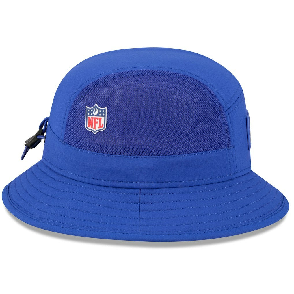 Buffalo Bills New Era 2025 Sideline Bucket Hat - Royal sale