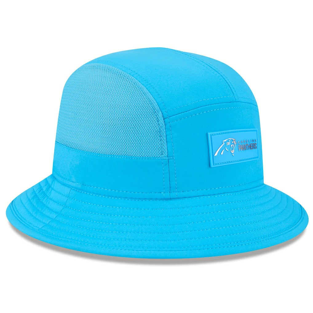 Carolina Panthers New Era 2025 Sideline Bucket Hat - Blue for sale
