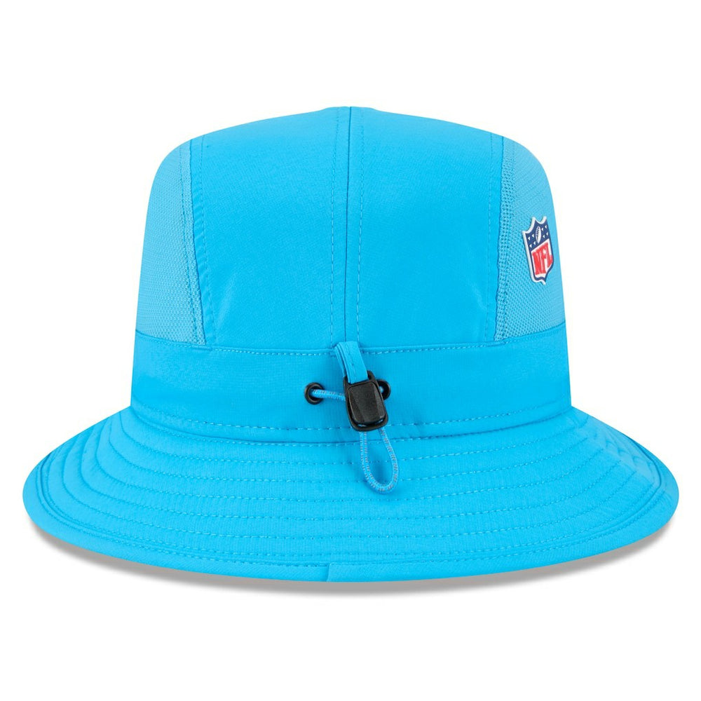 Carolina Panthers New Era 2025 Sideline Bucket Hat - Blue for sale