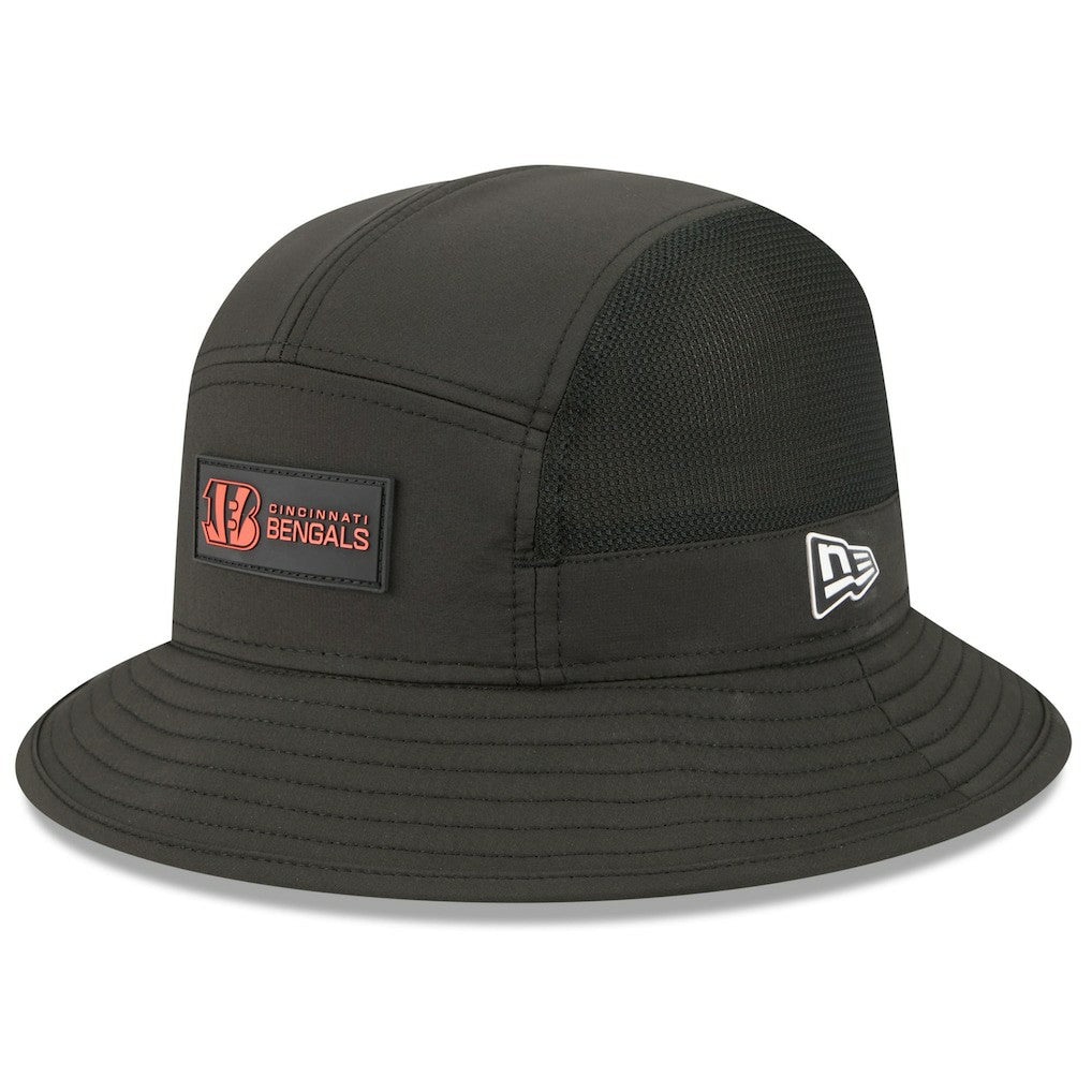 Cincinnati Bengals New Era 2025 Sideline Bucket Hat - Black cheap