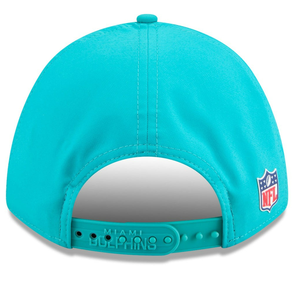 Miami Dolphins New Era Youth 2025 Sideline 9FORTY Adjustable Hat - Aqua cheap