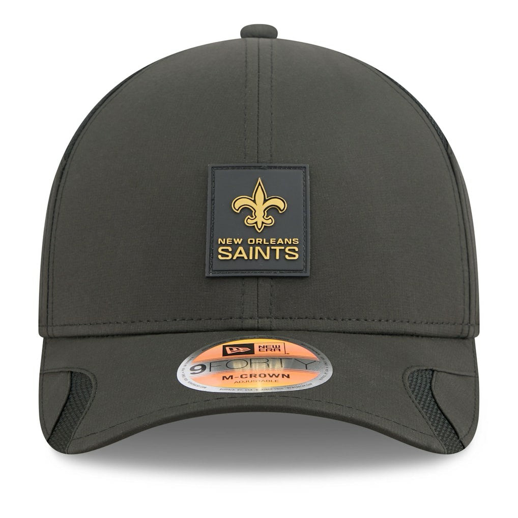 New Orleans Saints New Era Youth 2025 Sideline 9FORTY Adjustable Hat - Black for sale