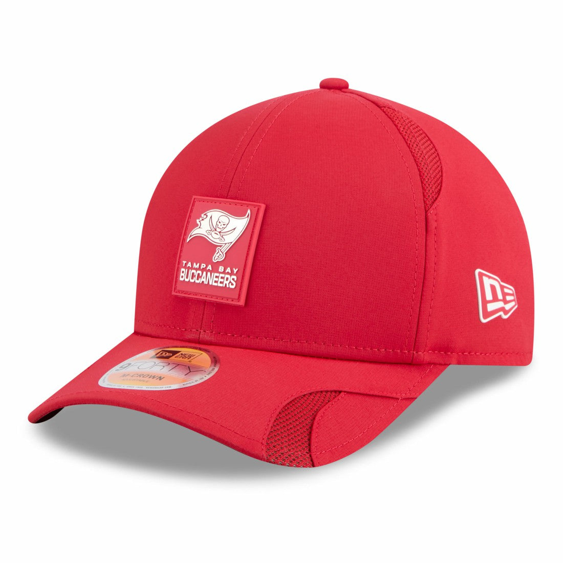 Tampa Bay Buccaneers New Era Youth 2025 Sideline M-Crown 9FORTY Adjustable Hat - Red for sale