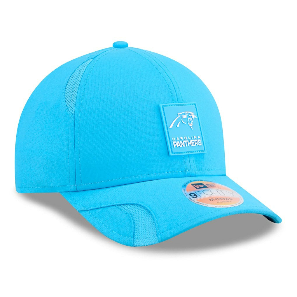 Carolina Panthers New Era Youth 2025 Sideline 9FORTY Adjustable Hat - Blue sale