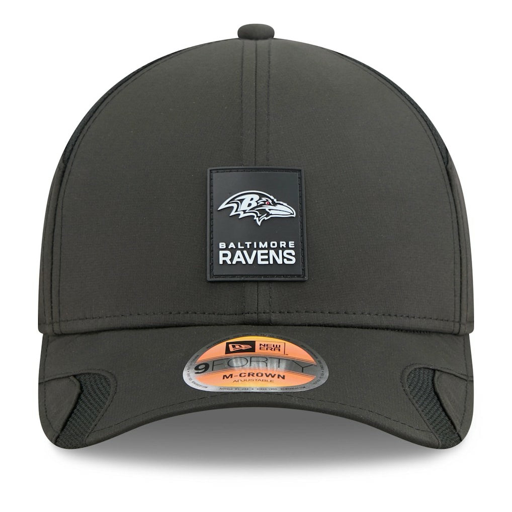 Baltimore Ravens New Era Youth 2025 Sideline 9FORTY Adjustable Hat - Black cheap