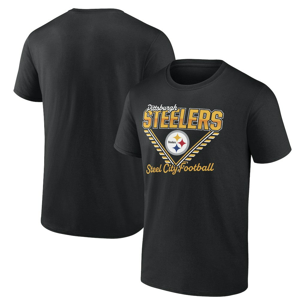 Pittsburgh Steelers Steel City Football T-Shirt - Black sale