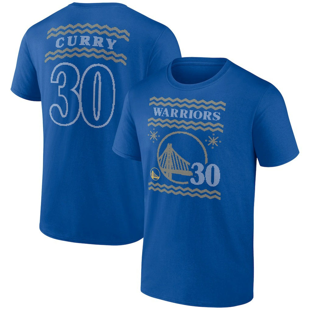 Stephen Curry Golden State Warriors Ugly Sweater Name & Number T-Shirt sale - Royal for sale