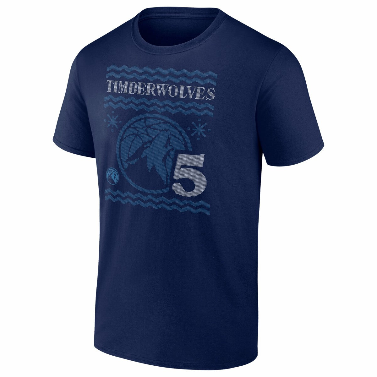 Anthony Edwards Minnesota Timberwolves Ugly Sweater Name & Number T-Shirt - Navy on sale