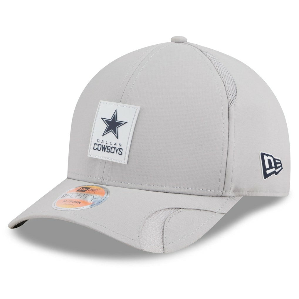 Dallas Cowboys New Era 2025 Sideline M-Crown 9FORTY Adjustable Hat - Gray outlet