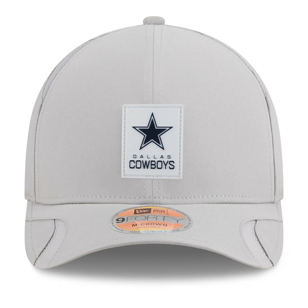 Dallas Cowboys New Era 2025 Sideline M-Crown 9FORTY Adjustable Hat - Gray outlet