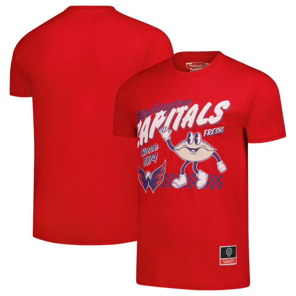 Washington Capitals Mitchell & Ness Local Food T-Shirt - Red T-shirts