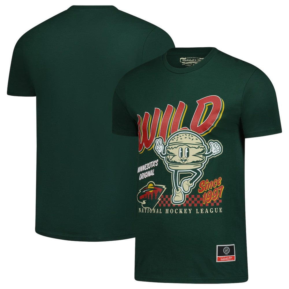 Minnesota Wild Mitchell & Ness Local Food T-Shirt - Green T-shirts
