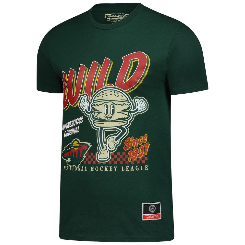 Minnesota Wild Mitchell & Ness Local Food T-Shirt - Green T-shirts