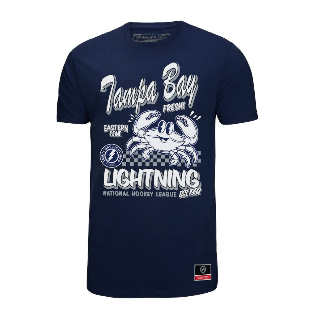 Tampa Bay Lightning Mitchell & Ness Local Food T-Shirt - Navy T-shirts