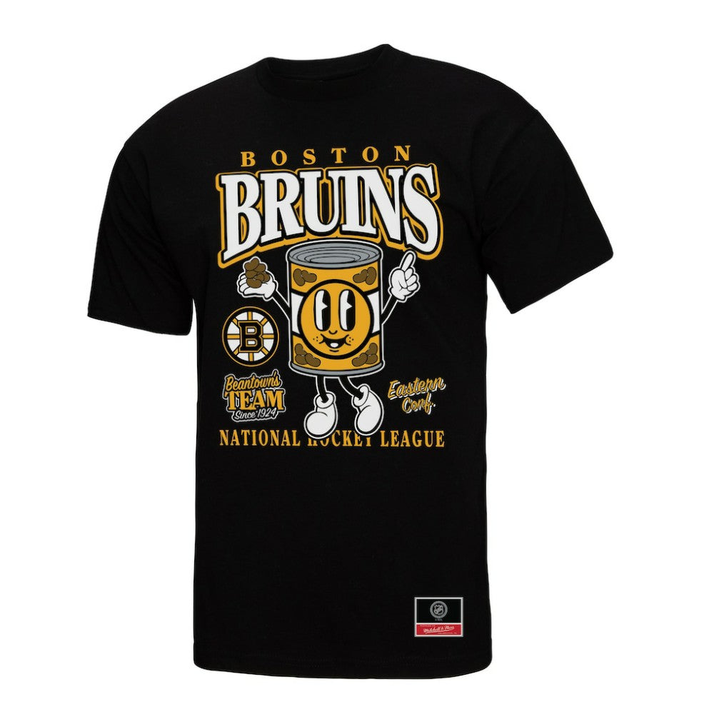 Boston Bruins Mitchell & Ness Local Food T-Shirt - Black T-shirts