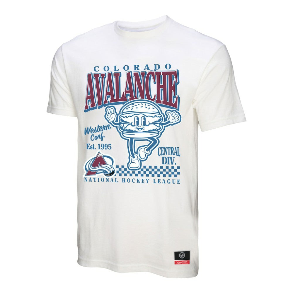 Colorado Avalanche Mitchell & Ness Local Food T-Shirt - White T-shirts