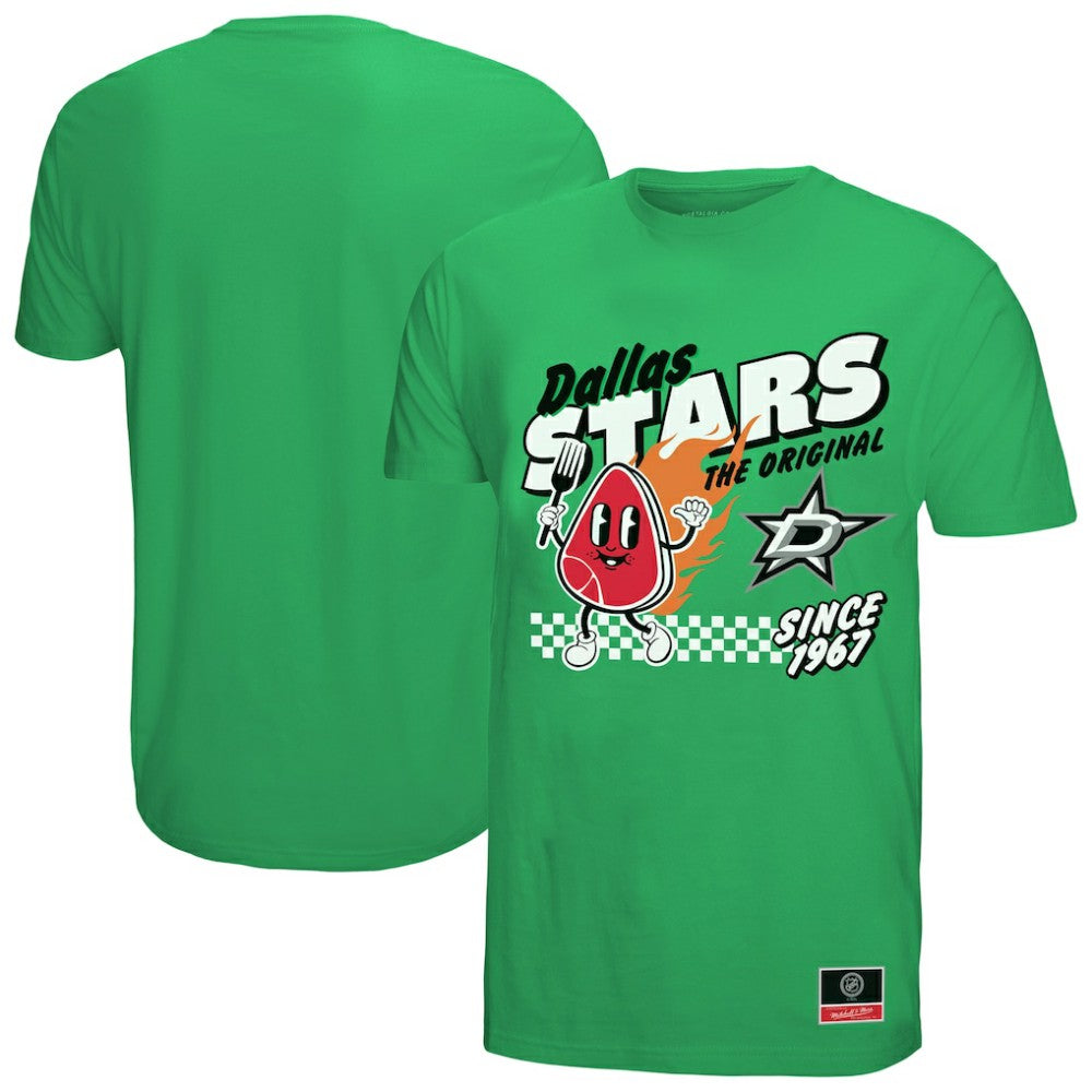 Dallas Stars Mitchell & Ness Local Food T-Shirt - Kelly Green T-shirts