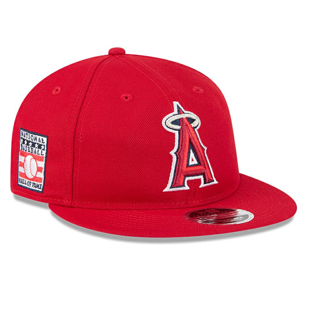 Los Angeles Angels Baseball Hall of Fame Retro Crown 9FIFTY Adjustable Hat Red