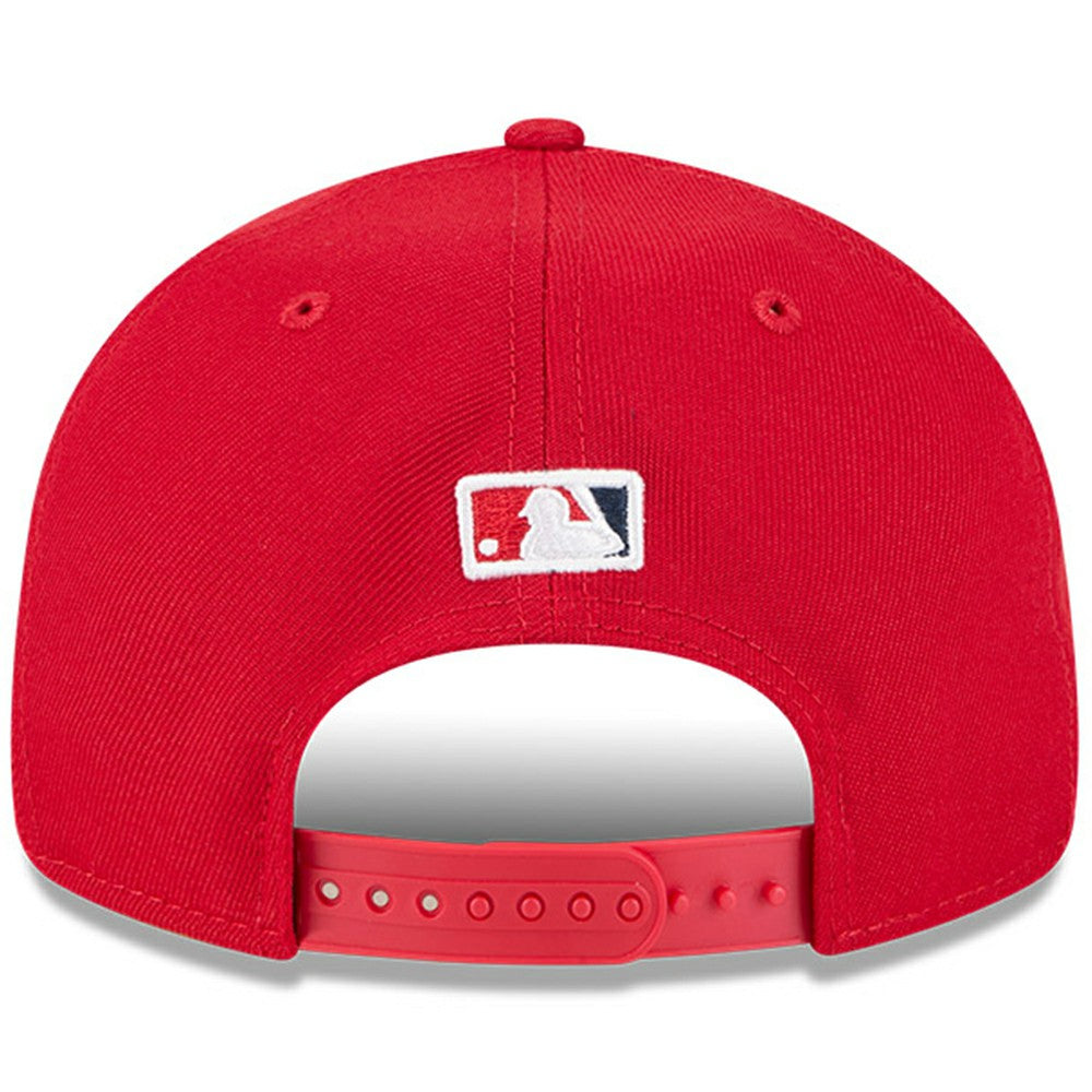 Los Angeles Angels Baseball Hall of Fame Retro Crown 9FIFTY Adjustable Hat Red