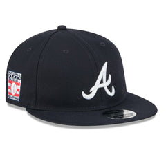 Atlanta Braves Baseball Hall of Fame Retro Crown 9FIFTY Adjustable Hat Navy