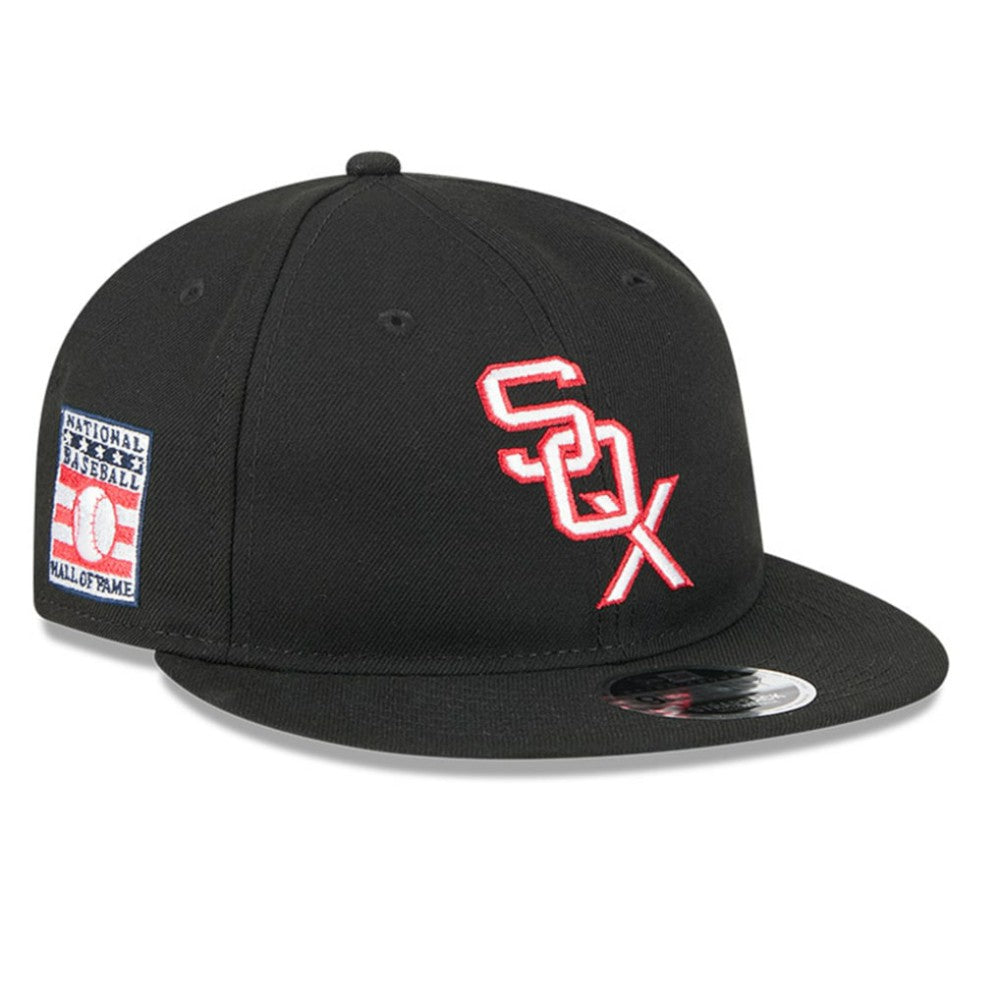 Chicago White Sox Baseball Hall of Fame Retro Crown 9FIFTY Adjustable Hat Black