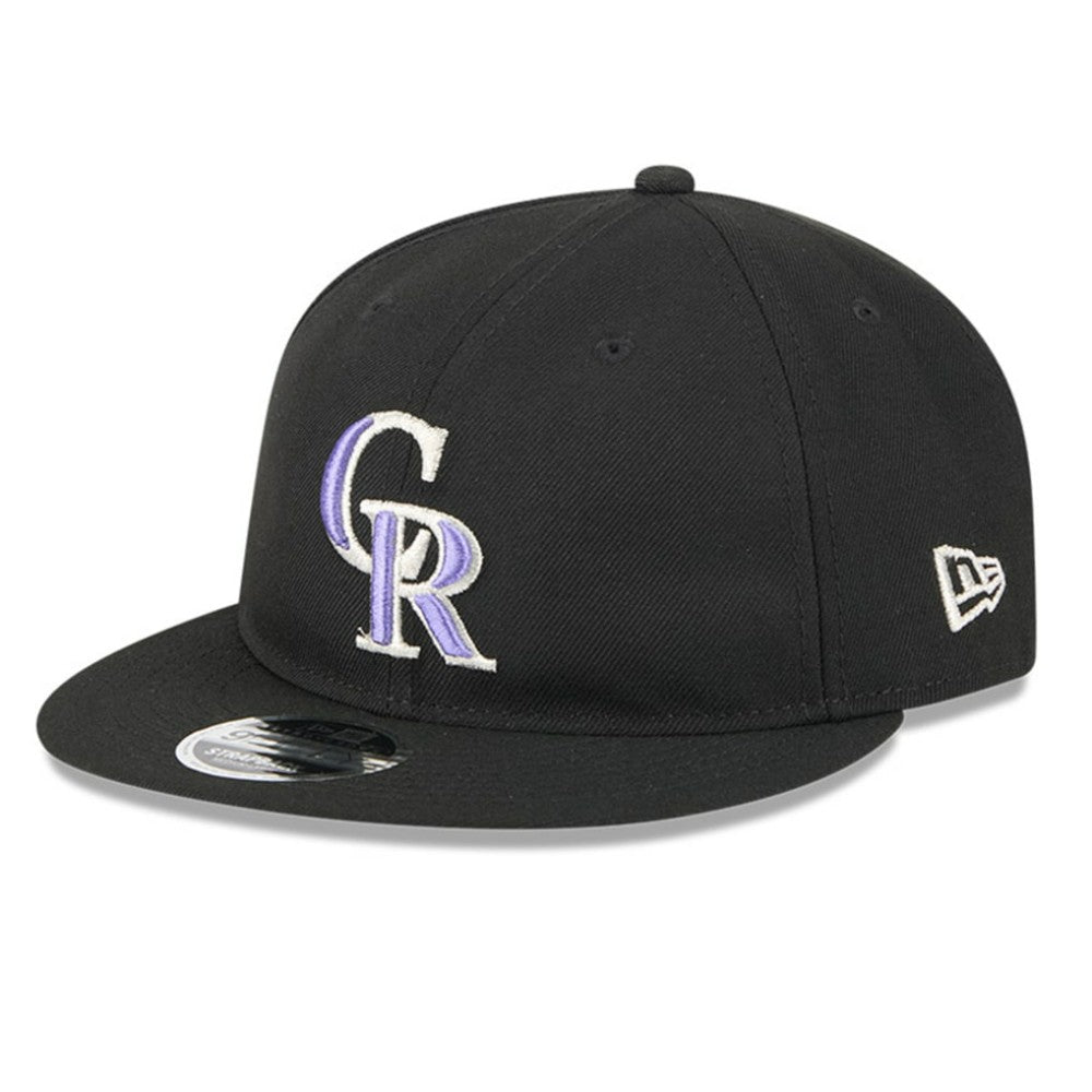 Colorado Rockies Baseball Hall of Fame Retro Crown 9FIFTY Adjustable Hat Black