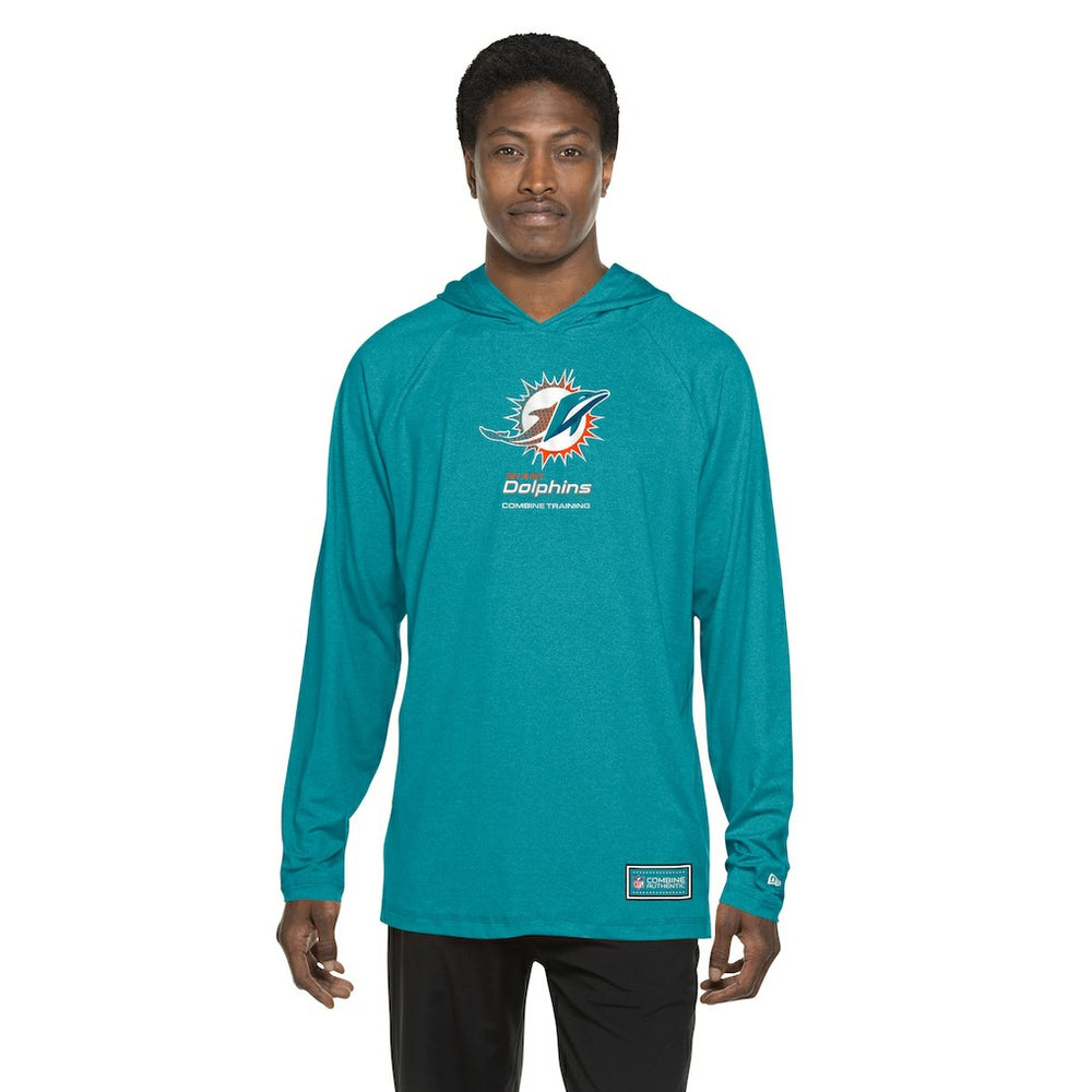 Miami Dolphins New Era Functional Fandom Hoodie - Aqua outlet