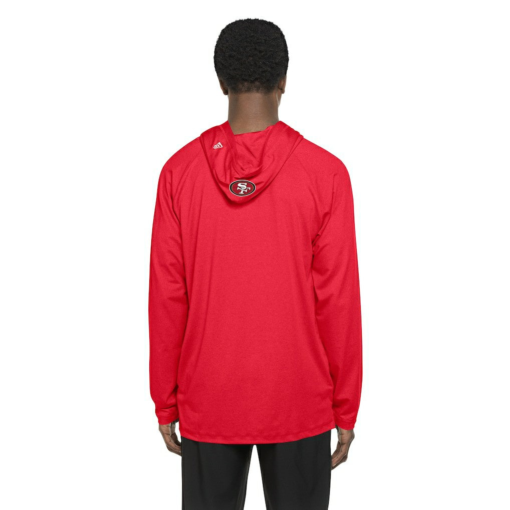 San Francisco 49ers New Era Functional Fandom Hoodie - Scarlet discount