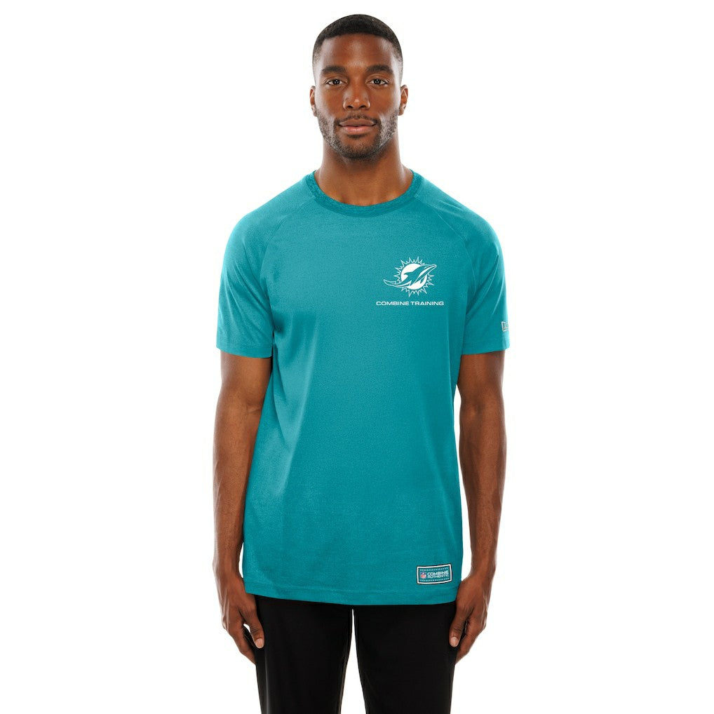 Miami Dolphins New Era Functional Fandom Reflective T-Shirt - Aqua discount